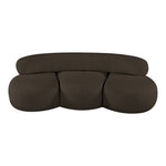 Venti 88.5" Boucle Fabric Upholstered Sofa in Brown