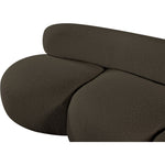 Venti 88.5" Boucle Fabric Upholstered Sofa in Brown