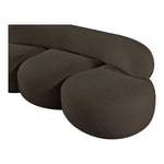 Venti 88.5" Boucle Fabric Upholstered Sofa in Brown