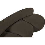 Venti 88.5" Boucle Fabric Upholstered Sofa in Brown