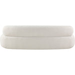 Venti 88.5" Boucle Fabric Upholstered Sofa in Cream