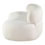 Venti 88.5" Boucle Fabric Upholstered Sofa in Cream