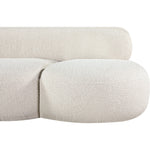 Venti 88.5" Boucle Fabric Upholstered Sofa in Cream