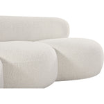 Venti 88.5" Boucle Fabric Upholstered Sofa in Cream