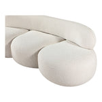 Venti 88.5" Boucle Fabric Upholstered Sofa in Cream