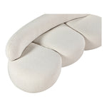 Venti 88.5" Boucle Fabric Upholstered Sofa in Cream