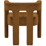 Athena Velvet Upholstered Dining Chair in Saddle