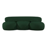 Venti 88.5" Boucle Fabric Upholstered Sofa in Green