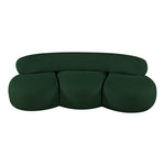 Venti 88.5" Boucle Fabric Upholstered Sofa in Green