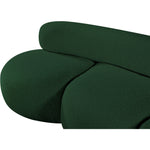 Venti 88.5" Boucle Fabric Upholstered Sofa in Green