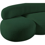 Venti 88.5" Boucle Fabric Upholstered Sofa in Green