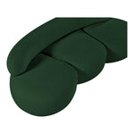 Venti 88.5" Boucle Fabric Upholstered Sofa in Green