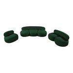 Venti 88.5" Boucle Fabric Upholstered Sofa in Green