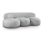 Venti 88.5" Boucle Fabric Upholstered Sofa in Grey