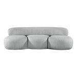 Venti 88.5" Boucle Fabric Upholstered Sofa in Grey