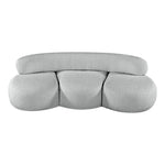 Venti 88.5" Boucle Fabric Upholstered Sofa in Grey