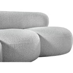 Venti 88.5" Boucle Fabric Upholstered Sofa in Grey