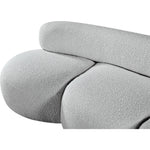 Venti 88.5" Boucle Fabric Upholstered Sofa in Grey
