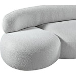Venti 88.5" Boucle Fabric Upholstered Sofa in Grey