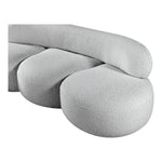Venti 88.5" Boucle Fabric Upholstered Sofa in Grey