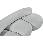 Venti 88.5" Boucle Fabric Upholstered Sofa in Grey