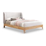 Ventura Fabric Upholstered King Bed in Grey