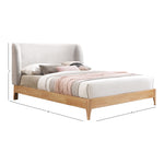 Ventura Fabric Upholstered King Bed in Grey