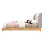 Ventura Fabric Upholstered Queen Bed in Grey