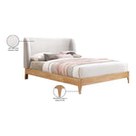 Ventura Fabric Upholstered Queen Bed in Grey