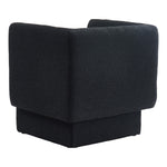 Vera Boucle Fabric Upholstered Accent Chair in Black