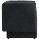 Vera Boucle Fabric Upholstered Accent Chair in Black