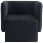 Vera Boucle Fabric Upholstered Accent Chair in Black