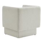 Vera Boucle Fabric Upholstered Accent Chair in Cream