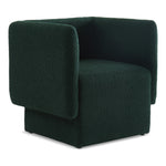 Vera Boucle Fabric Upholstered Accent Chair in Green