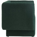 Vera Boucle Fabric Upholstered Accent Chair in Green