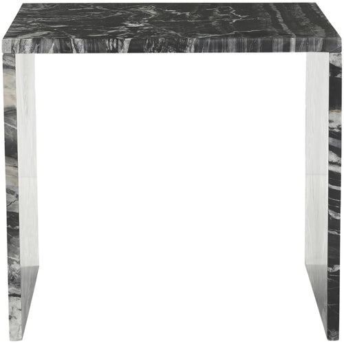 Vernazza Marble End / Side Table in Black