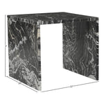 Vernazza Marble End / Side Table in Black