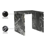 Vernazza Marble End / Side Table in Black