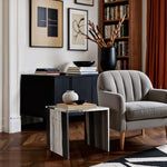 Vernazza Marble End / Side Table in Panda