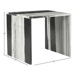 Vernazza Marble End / Side Table in Panda