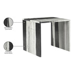 Vernazza Marble End / Side Table in Panda