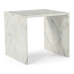 Vernazza Marble End / Side Table in White