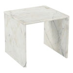 Vernazza Marble End / Side Table in White