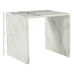 Vernazza Marble End / Side Table in White