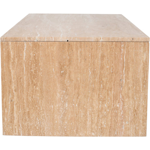 Vernazza Travertine Coffee Table in Natural