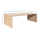Vernazza Travertine Coffee Table in Natural
