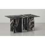 Verona 78" Marble Dining Table (3 Boxes) in Black