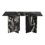Verona 78" Marble Dining Table (3 Boxes) in Black