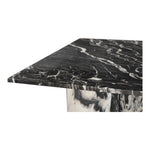 Verona 78" Marble Dining Table (3 Boxes) in Black