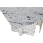 Verona 78" Marble Dining Table (3 Boxes) in White